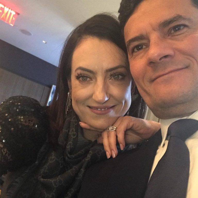 Rosângela Moro e o ex-juiz e ex-ministro Sergio Moro.