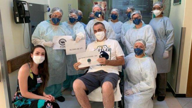 Marcio Alves teve recuperação comemorada no hospital e também entre colegas taxistas
