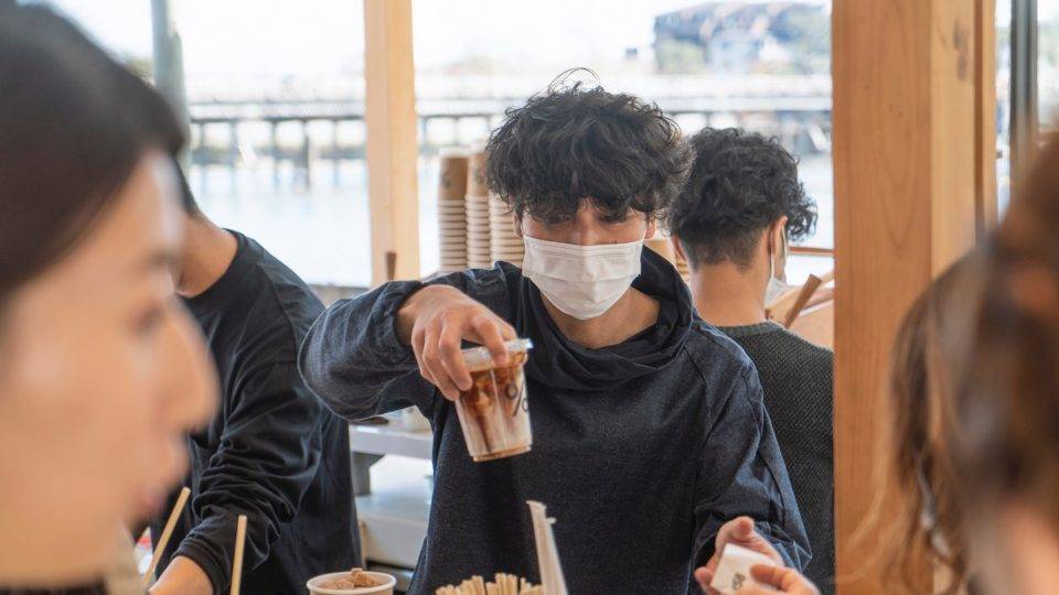 máscara restaurante