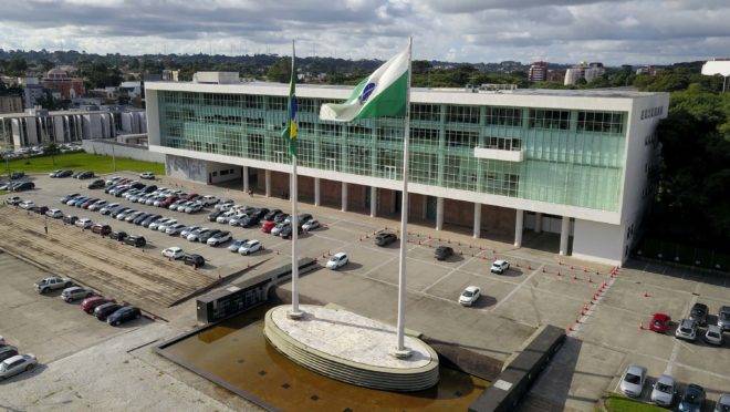 Palácio Iguaçu, sede do governo do Paraná, em Curitiba