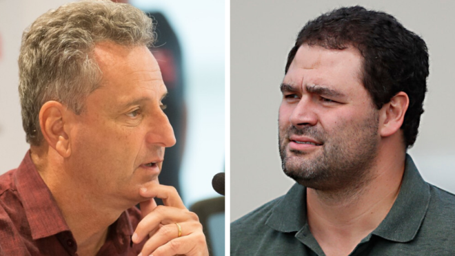 Presidente do Flamengo, Rodolfo Landim, e do Coritiba, Samir Namur.