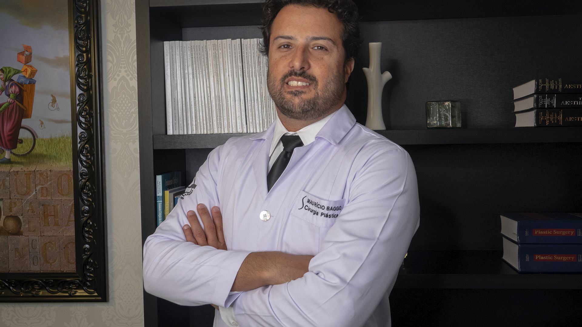 Dr Mauricio Baggio em seu consultório