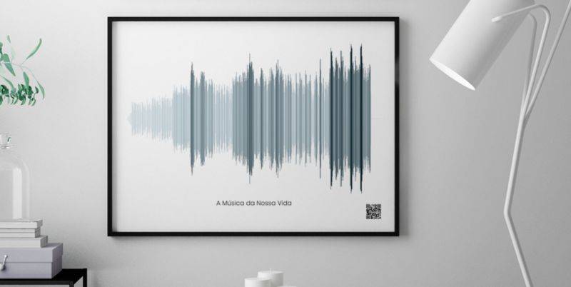 Decoração interativa: quadro reproduz sons e gráficos para conectar pessoas em meio à pandemia Foto: DePoster/Divulgação