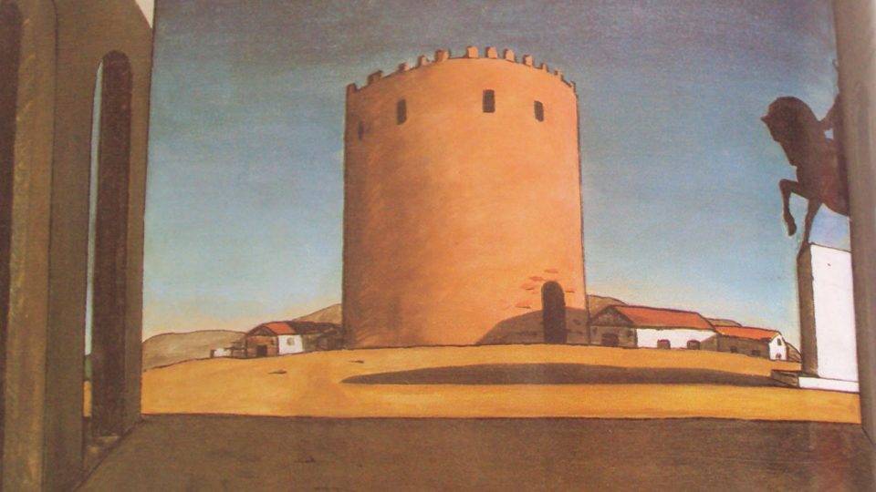 À espera dos tártaros Giorgio de Chirico – A Torre Vermelha (La tour rouge) – 1913 – óleo sobre tela – 73.5 x 100.5 cm – Peggy Guggenheim Collection