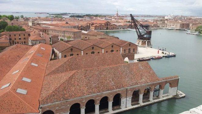 Um dos espaços da Bienal de Arquitetura de Veneza, que foi adiada para 2021.