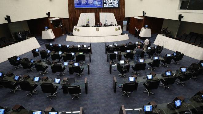 Sessão remota da Assembleia Legislativa