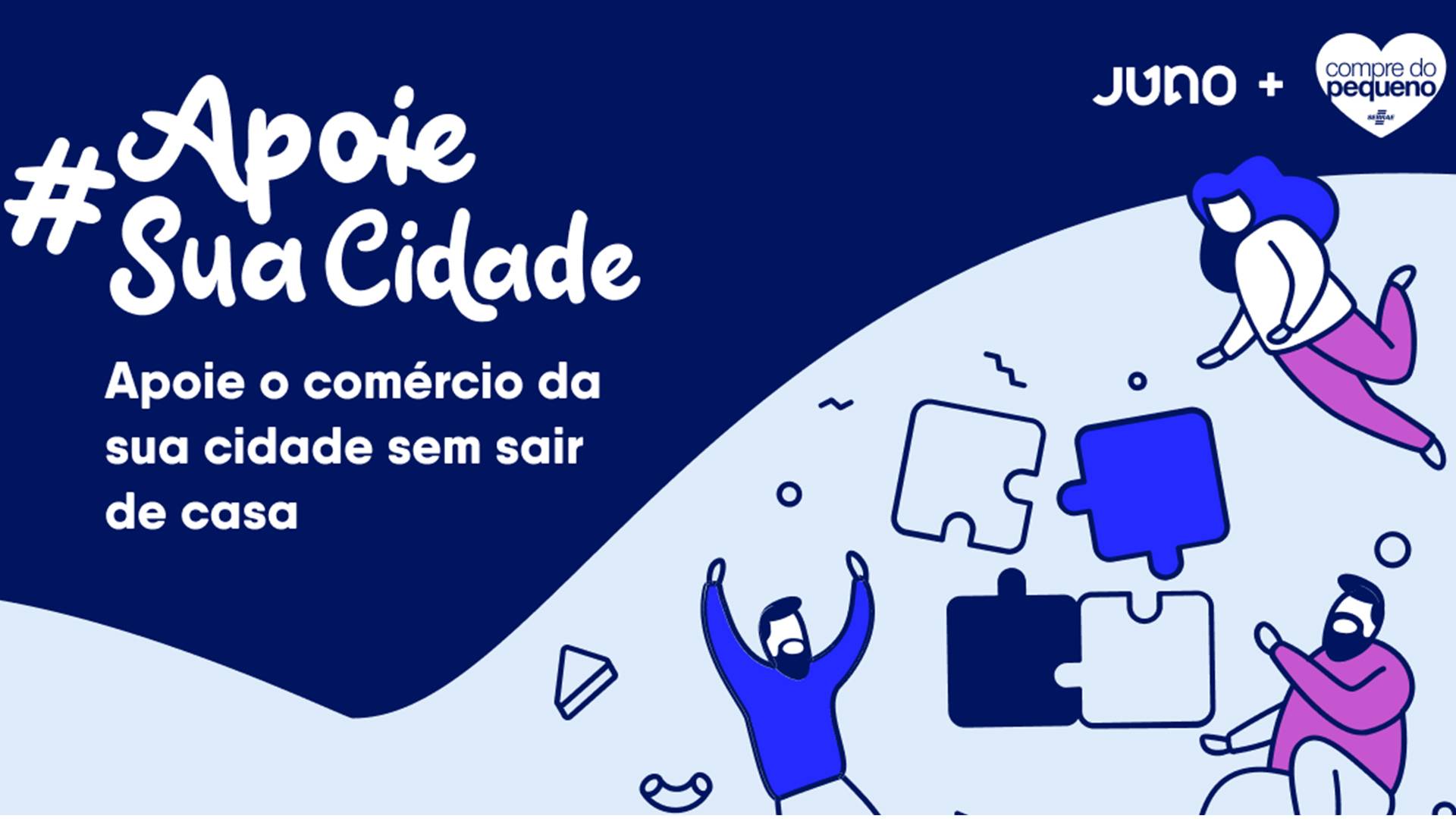 #ApoieSuaCidade é uma iniciativa inteligente da Juno Soluções de pagamentos, para ajudar o comercio local a se manter neste momento de crise