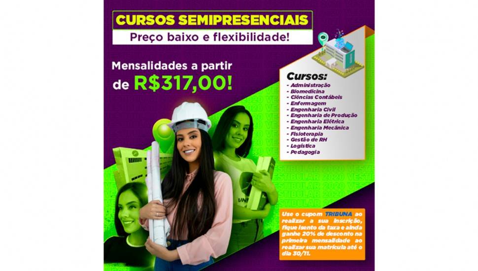 Vestibular Unifacear verão 2020, Cursos semipresenciais &#8211; preço baixo e flexibilidade ! Mensalidades a partir de R$317,00