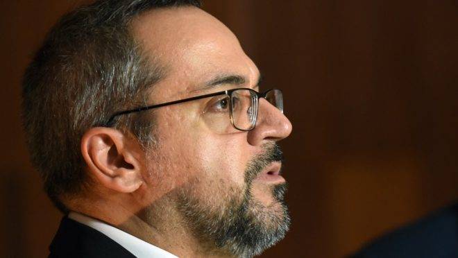 O ministro da Educação Abraham Weintraub.