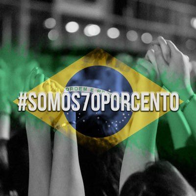 “Somos 70%” é um erro Imagem: Internet