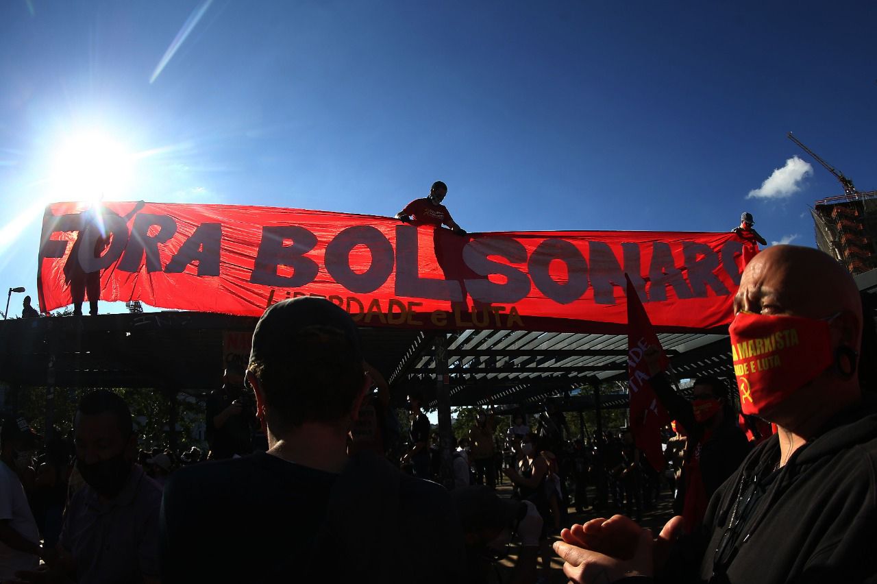 Protesto contra Bolsonaro em São Paulo, em 07/06/2020