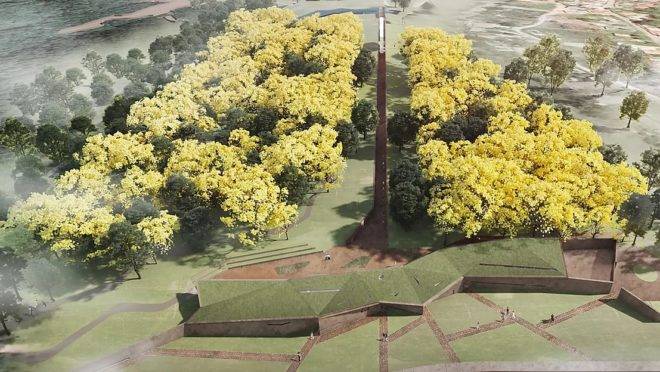 Espaço de memória das vítimas do rompimento da barragem I, em Brumadinho, ficará pronto em 2021.
