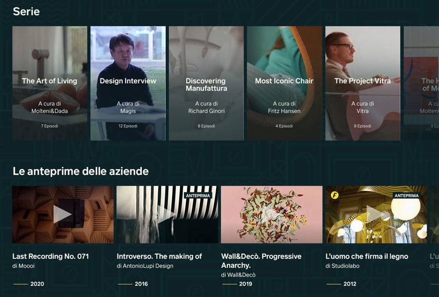 Séries, entrevistas e documentários estão entre os tipos de conteúdo a serem disponibilizados ao longo da semana. Foto: Reprodução/ Fuorisalone Séries, entrevistas e documentários estão entre os tipos de conteúdo a serem disponibilizados ao longo da semana. Foto: Reprodução/ Fuorisalone