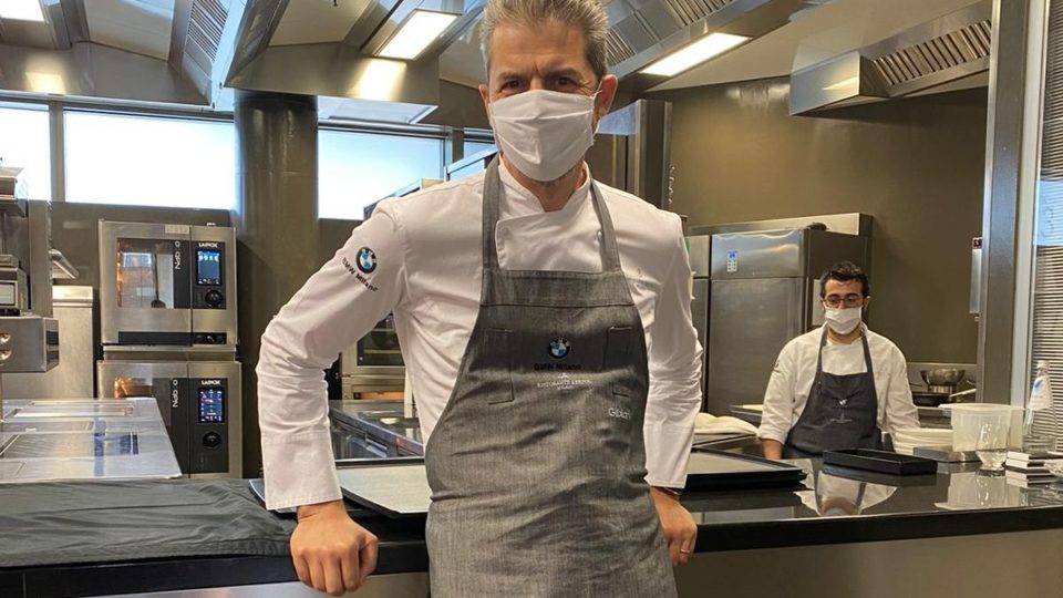Andrea Berton reabre o seu estrelado restaurante em Milão com novas regras Andrea Berton reabre seu restaurante em Milão