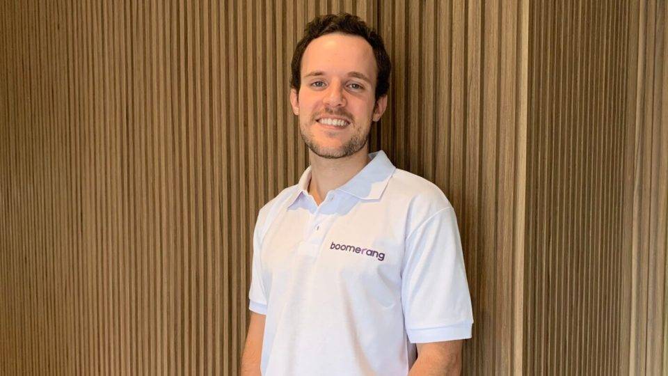 Startup cresce três vezes ao mês alugando equipamentos de limpeza, manutenção e ginástica Nathan Romeiro, cofundador da Boomerang.