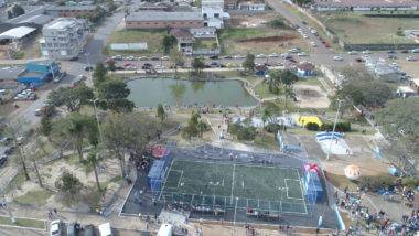 Imagem aérea do município de Pinhão, Centro-sul do Paraná