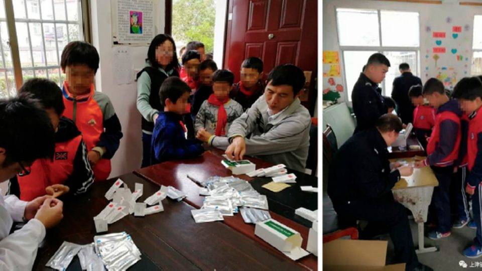 China coleta DNA - estudantes