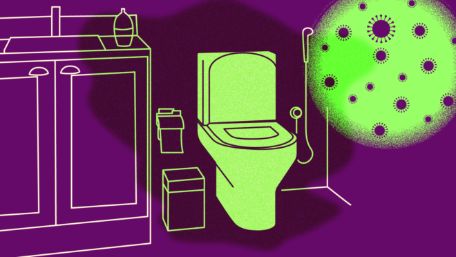Estudo percebeu que a nuvem que se forma após a descarga do vaso sanitário pode conter o novo coronavírus