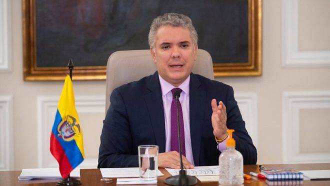 O presidente da Colômbia, Iván Duque.