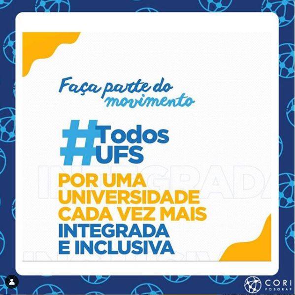 Banner publicado no perfil do Instagram de uma coordenação ligada a uma pró-reitoria, como logomarca da coordenação (CORI)