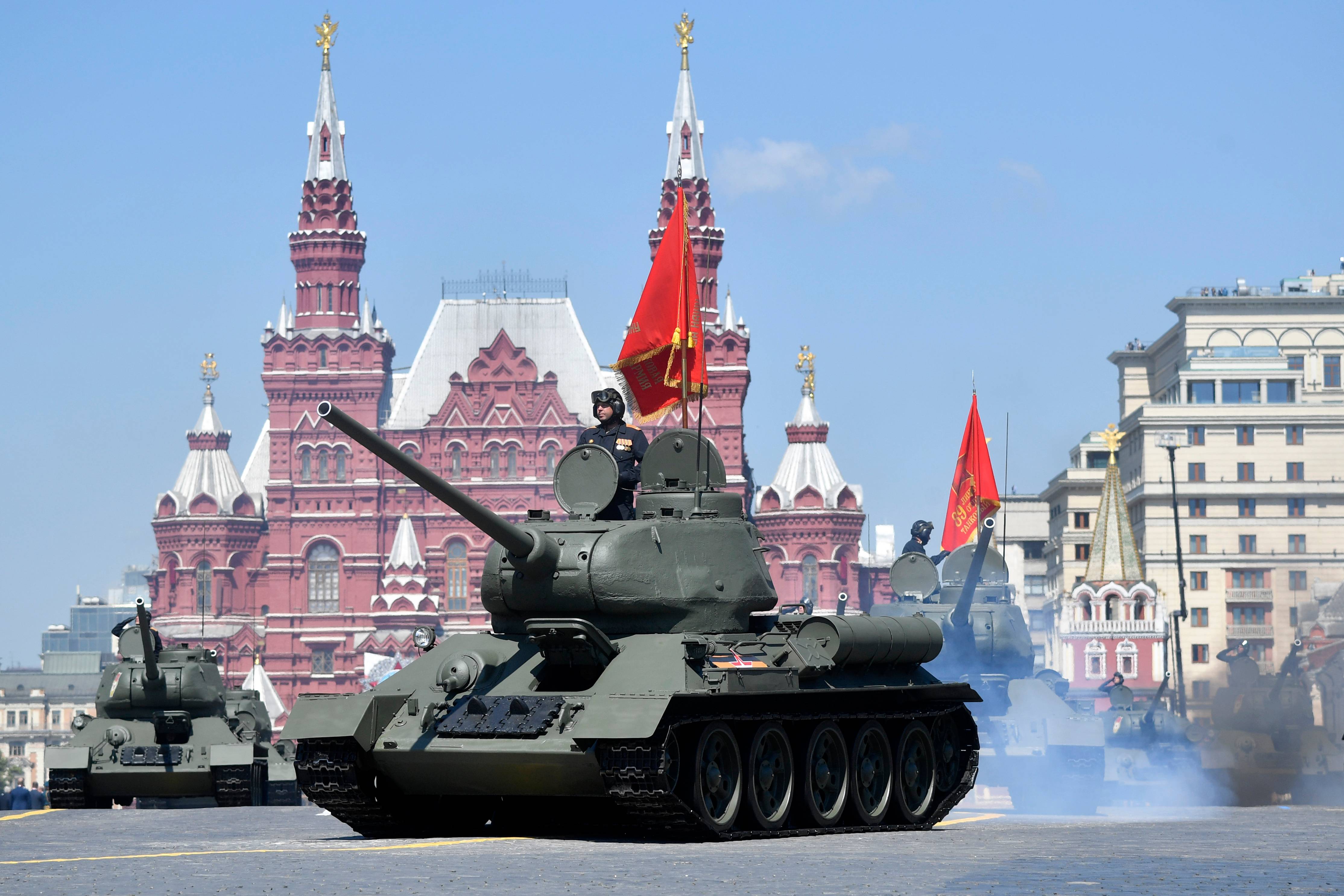 Tanques T-34 da era da Segunda Guerra Mundial