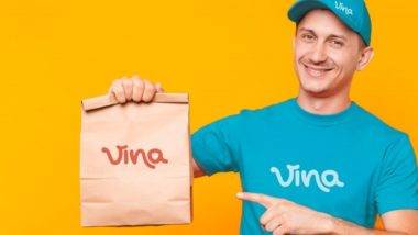 Aplicativo curitibano de delivery promete relação justa entre restaurantes e clientes Entregador do delivery curitibano Vina