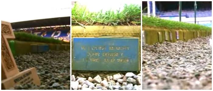 No Goodison Park não há mais espaço para as placas com nomes de torcedores. No Goodison Park não há mais espaço para as placas com nomes de torcedores.