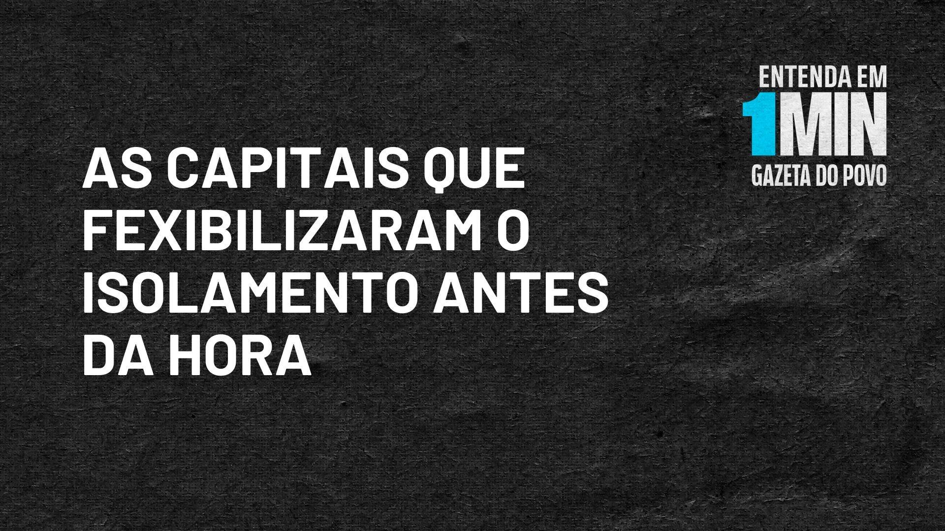 Pesquisa mostra que oitos das principais capitais brasileiras flexibilizaram as medidas de isolamento social do combate ao coronavírus antes da hora.