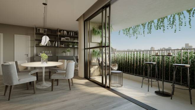 Varandas multifuncionais devem ganhar destaque para quem procura um imóvel após o período de isolamento social.