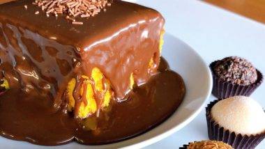 Curitidoce, o tour em docerias está agora na versão on-line Combo com bolo e quarteto de brigadeiros do O Famoso Brigadeiro.