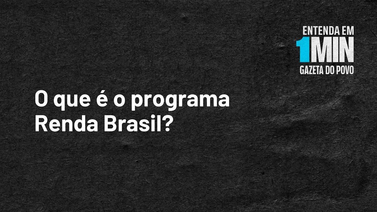 Governo planeja a criação de um novo program, o Renda Brasil, fruto da associação de diversos programas sociais do governo. Entenda em 1 minuto!