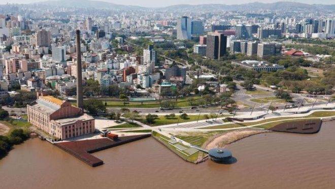 Orla do Guaíba, em Porto Alegre