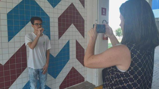 O app foi criado por estudantes do Paraná e ficou entre os finalistas do concurso Maratona Unicef Samsung deste ano