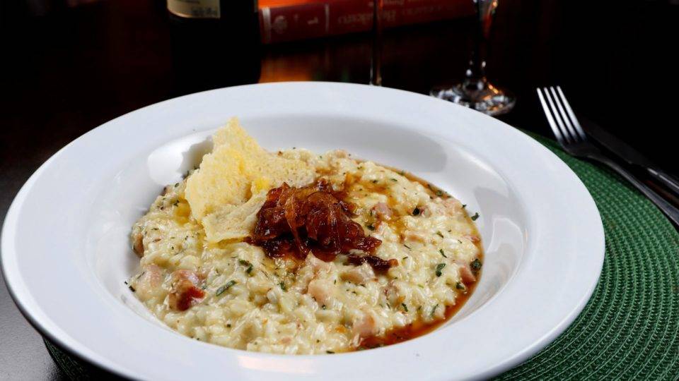 Risoto de pancetta do La Máfia.