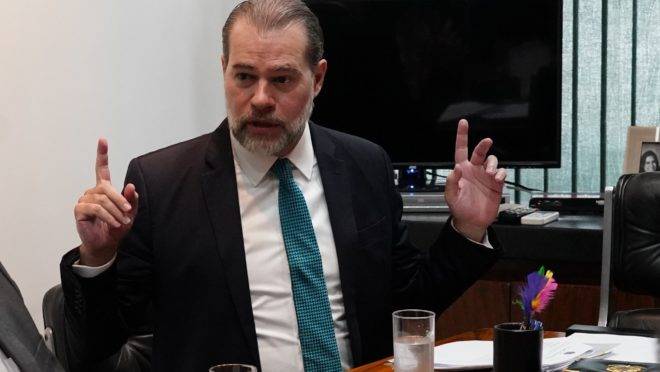 Ministro Dias Toffoli, presidente do Supremo Tribunal Federal