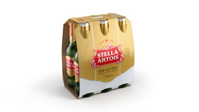 Stella Artois na versão sem glúten.