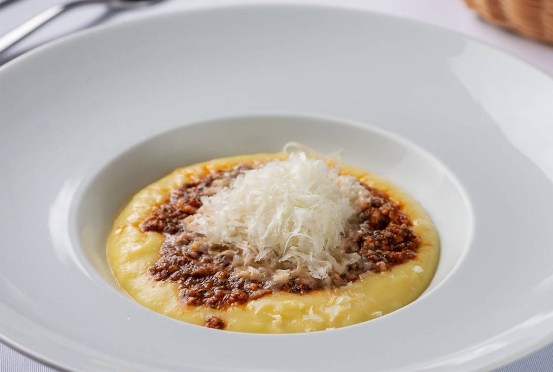 Polenta com ragu de linguiça Blumenau. Foto: Divulgação Polenta com ragu de linguiça Blumenau. Foto: Divulgação