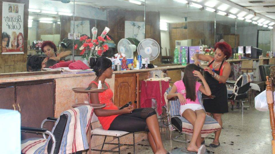 Salão de beleza em Cuba