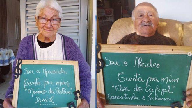 O objetivo do projeto é encurtar distâncias, aproximar os idosos de outras pessoas e favorecer a troca de carinho por meio da música