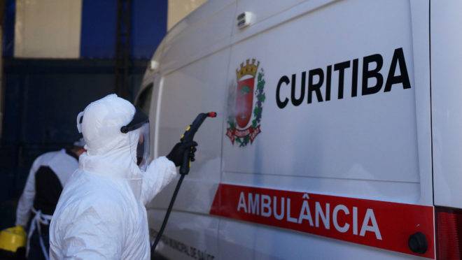 Higienização de ambulância