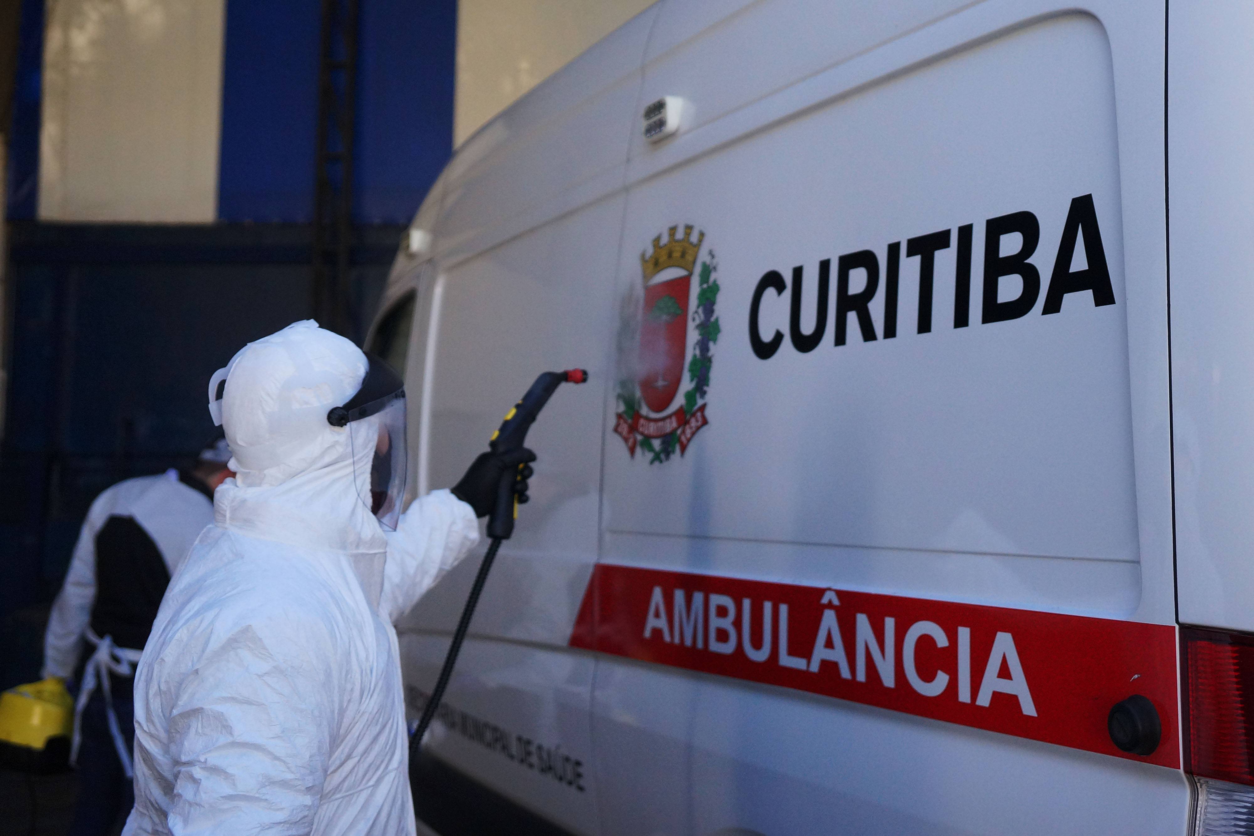 Higienização de ambulância