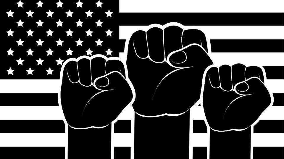 Bandeira do movimento Black Lives Matter