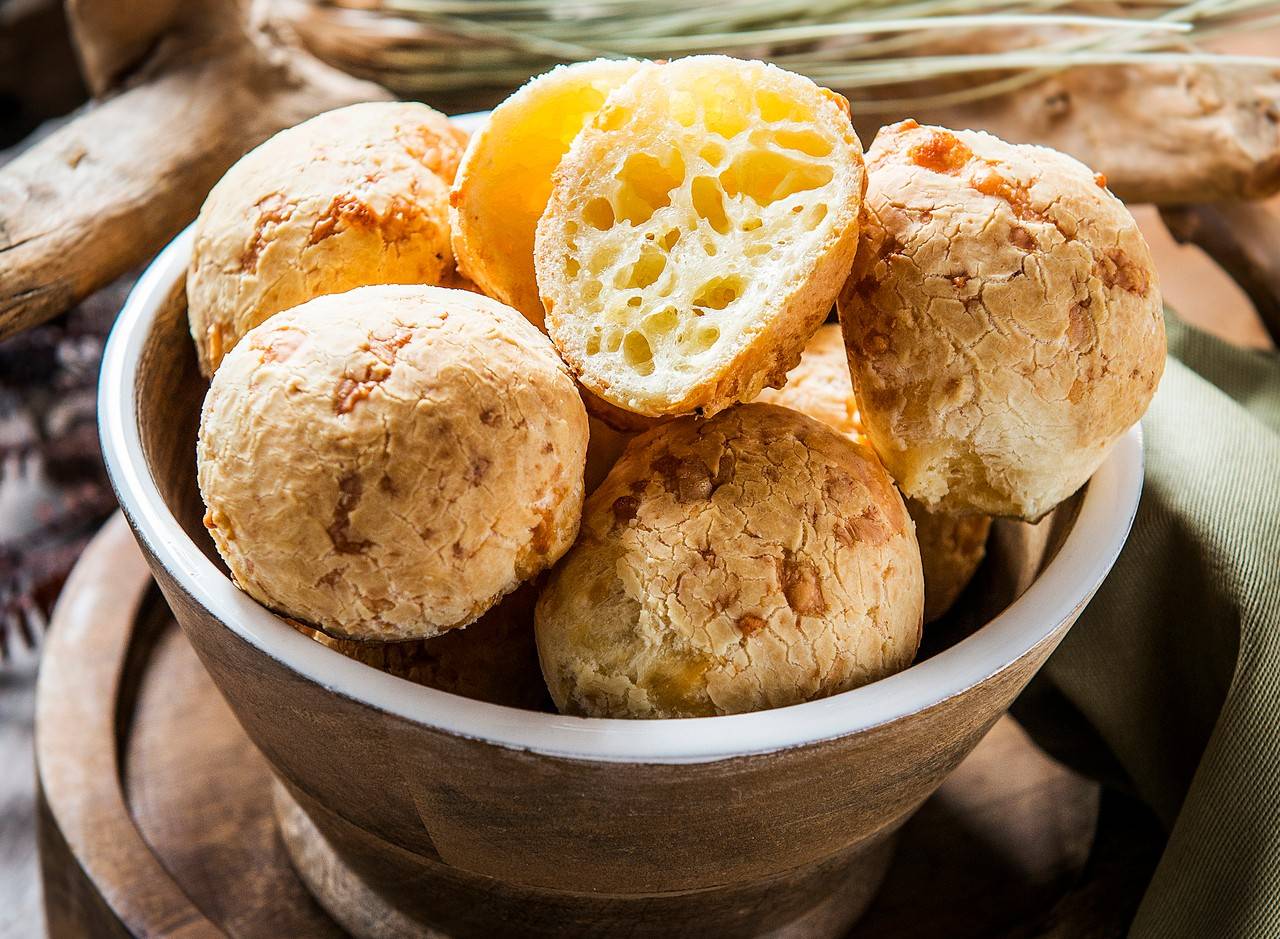 Pão de queijo tradicional. Foto: Letícia Akemi Pão de queijo tradicional. Foto: Letícia Akemi