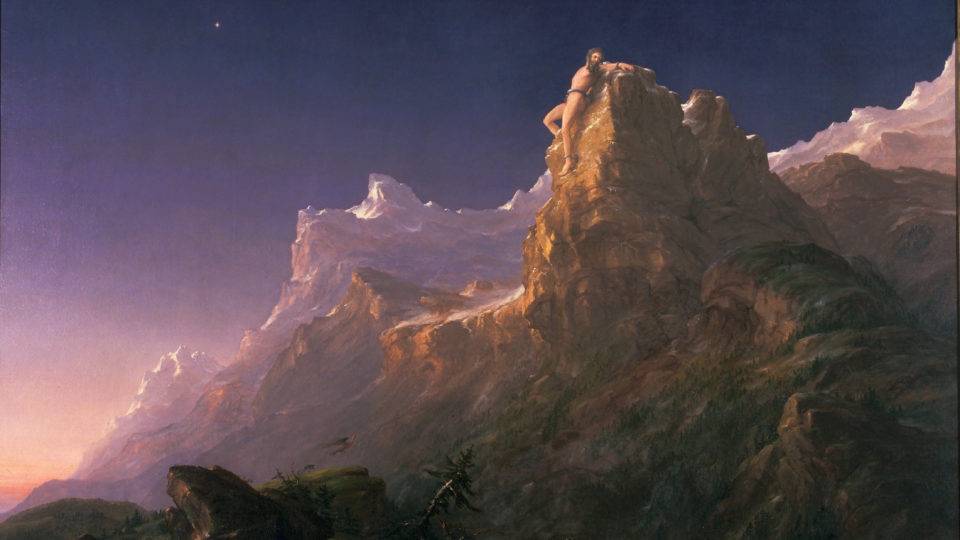 Prometeu acorrentado: tela de Thomas Cole