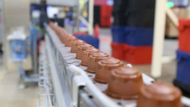 Linha de produção Nestlé