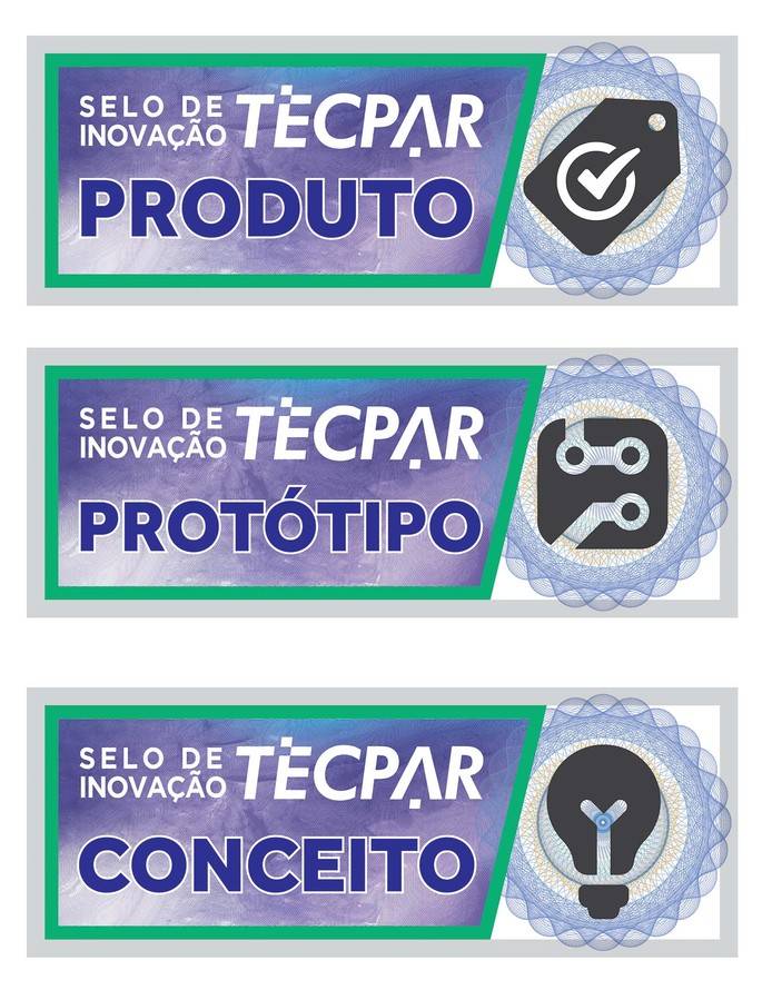 Selo de Inovação Tecpar tem três modalidades: Conceito Inovador, Protótipo Inovador e Produto Inovador. Selo de Inovação Tecpar tem três modalidades: Conceito Inovador, Protótipo Inovador e Produto Inovador.