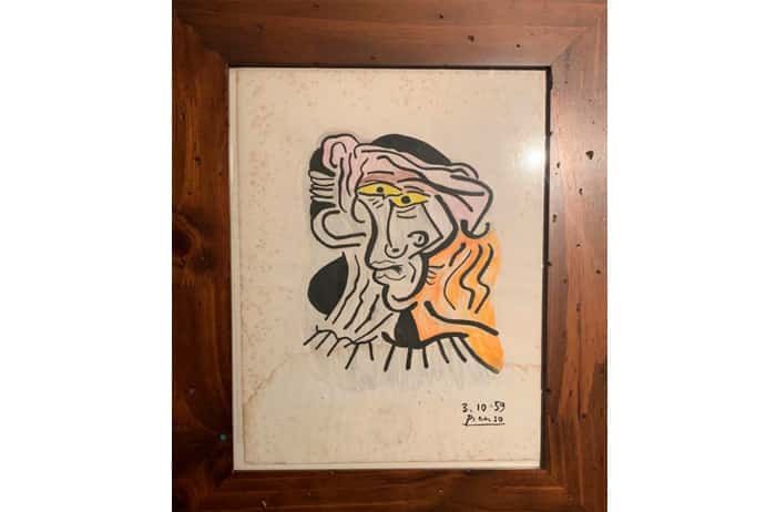 Rascunho de Pablo Picasso data de 1959 Rascunho de Pablo Picasso data de 1959
