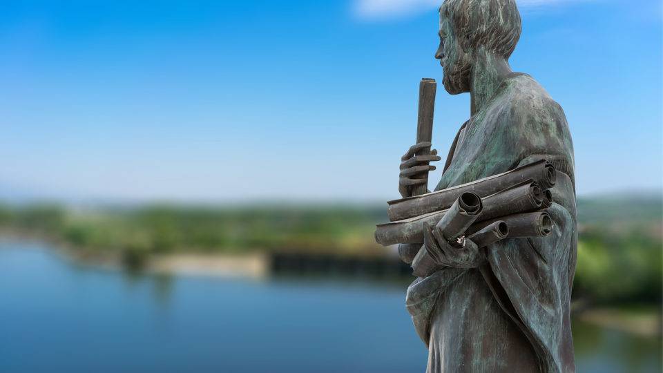 Estátua do filósofo grego Aristóteles