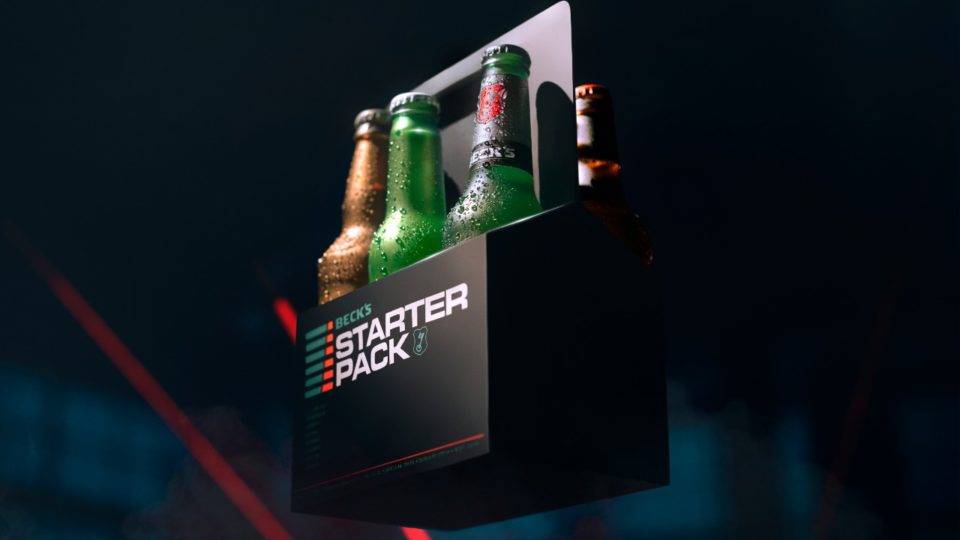 Pack da Becks/Ambev.