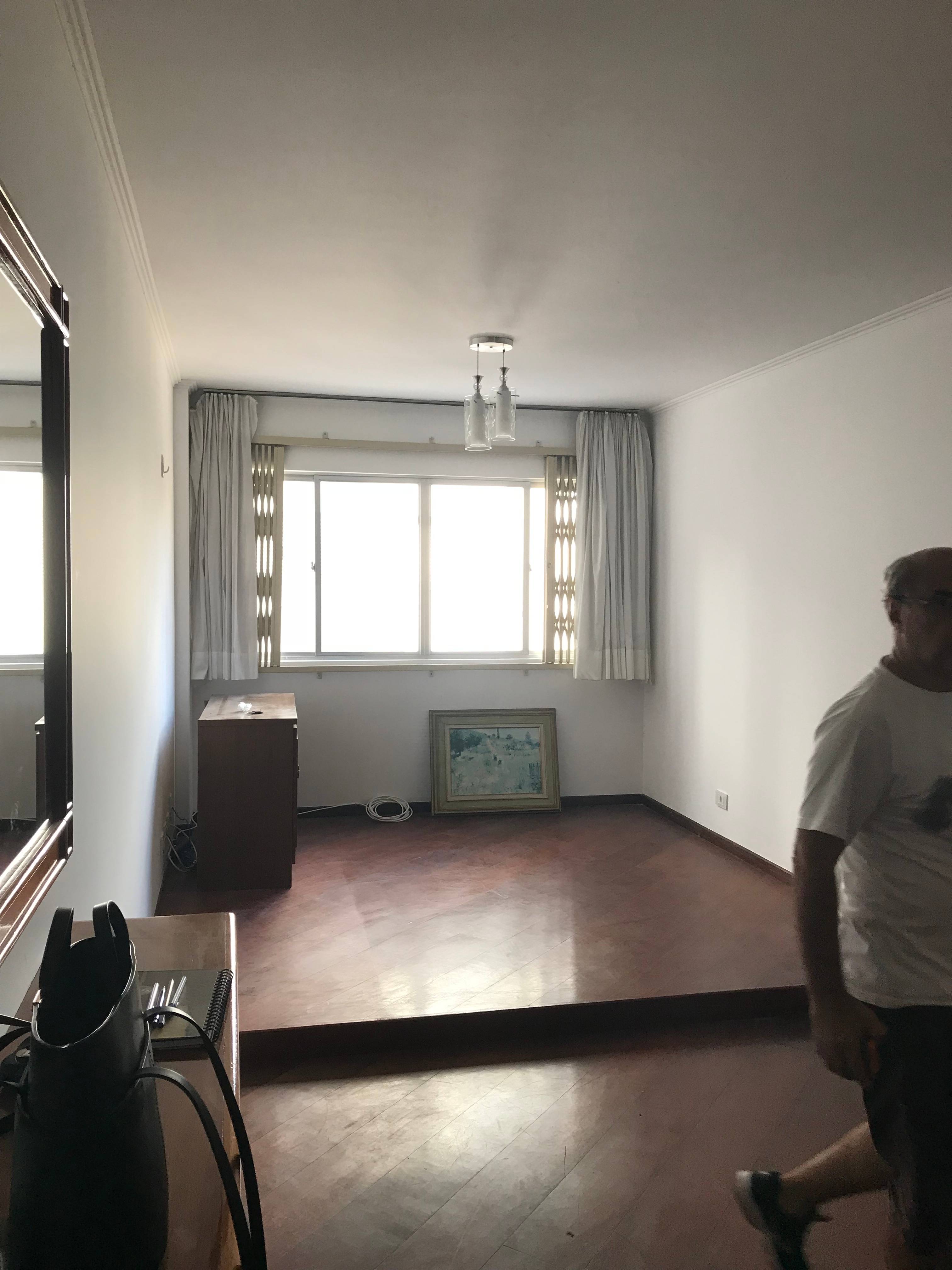 O antes da sala. Foto: Divulgação/Flávia Franco O antes da sala. Foto: Divulgação/Flávia Franco